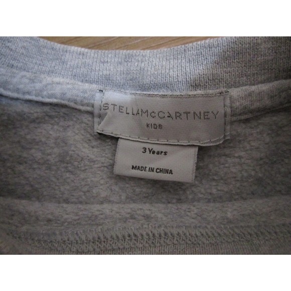 Stella McCartney Kids gray print daisy heart  sweatshirt size 3yrs PLS READ - Picture 6 of 9